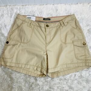 NWT Naturals Khaki Cargo Shorts Sz 14